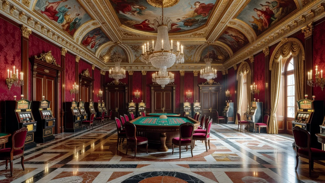 Belle Époque casino interior from Europe’s spa-town golden age