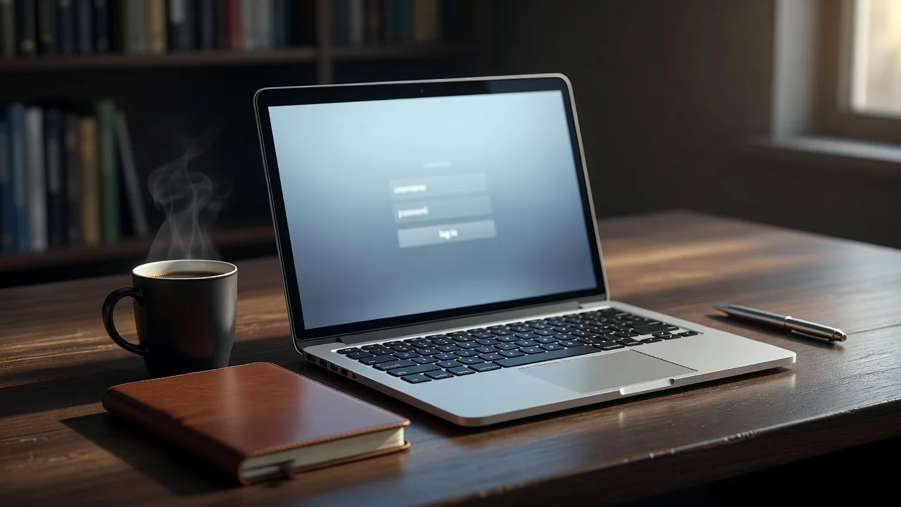 Olympe Casino login screen on a laptop